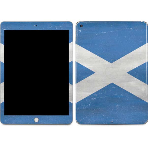 Scotland Flag Distressed Apple iPad Skin